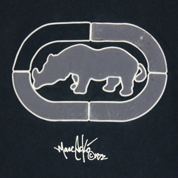 Ecko Unltd T Shirt Mens Medium Blue Y2K Rhino Baggy Skater Jesse Pinkman - Picture 2 of 7